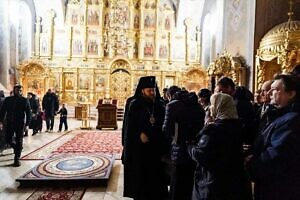 Великое повечерие в Вознесенской Давидовой пустыни