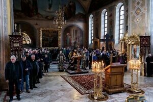 Великое повечерие в Вознесенской Давидовой пустыни