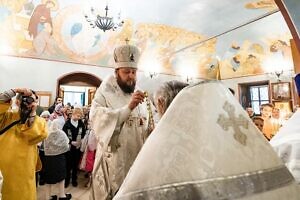 Архиерейское богослужение в Богородицерождественском храме посёлка Васькино г.о. Чехов