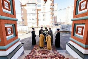 Архиерейское богослужение в храме Новомучеников и исповедников Домодедовских в городе Домодедово