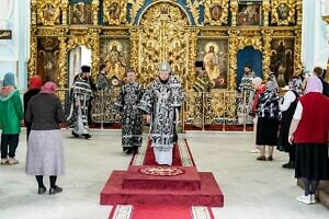 Архиерейское богослужение в Знаменском храме посёлка Дубровицы г.о. Подольск