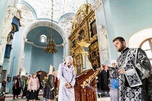 Архиерейское богослужение в Знаменском храме посёлка Дубровицы г.о. Подольск