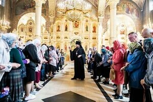 Архиерейское богослужение во Всехсвятском храме города Серпухова