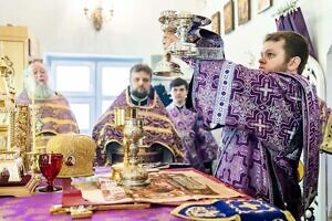 Архиерейское богослужение во Всехсвятском храме мкрн. Климовска г.о. Подольск