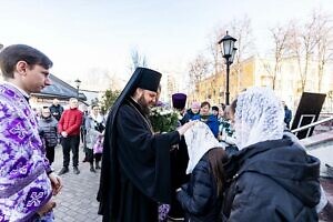 Божественная литургия в день памяти новомучеников и исповедников Люберецких в Преображенском соборе города Люберцы