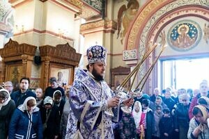 Божественная литургия в день памяти новомучеников и исповедников Люберецких в Преображенском соборе города Люберцы