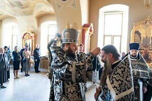 Литургия Преждеосвященных Даров в Никольском храме Вознесенской Давидовой пустыни