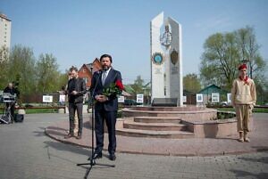 Митинг памяти ликвидаторов аварии на Чернобыльской атомной электростанции