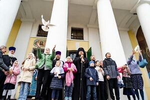 Праздник Благовещения Пресвятой Богородицы в Троицком кафедральном соборе Подольска