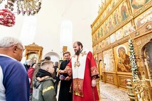 Архиерейское богослужение в Белопесоцком женском монастыре города Ступино