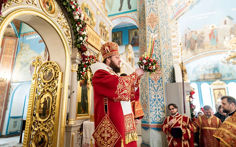 Архиерейское богослужение в Георгиевском храме города Видное 6 05 2024