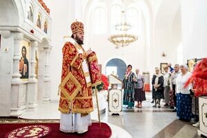 Архиерейское богослужение в Иоанно-Богословском храме села Сынково г.о. Подольск