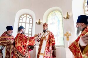 Архиерейское богослужение в Иоанно-Богословском храме села Сынково г.о. Подольск