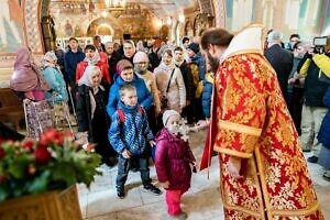 Архиерейское богослужение в Михаило-Архангельском храме города Пущино