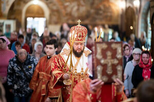 Архиерейское богослужение в Михаило-Архангельском храме города Пущино