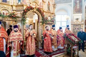 Архиерейское богослужение в Петропавловском храме города Лыткарино