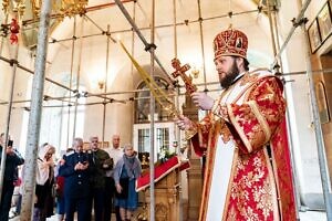 Архиерейское богослужение в Преображенском храме посёлка Михнево г.о. Ступино