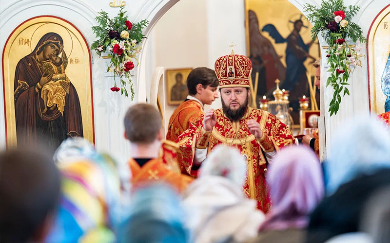 Божественная литургия в Илиинском храме деревни Лемешово г.о. Подольск