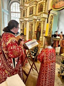 Детская Божественная литургия в Богородицерождественском храме деревни Тарычёво Ленинского г.о