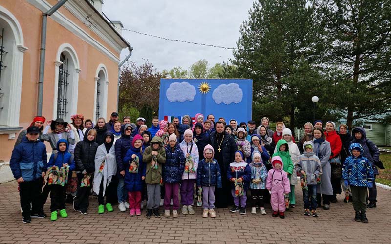 Детский пасхальный праздник в селе Вельяминово