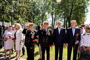 Митинг на площади перед памятником «Бойцам спецназа – солдатам России» в Давидовой пустыни