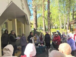 Освящение пасхальной снеди в реабилитационном центре г.о. Ступино