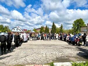 Памятный митинг в День Победы в деревне Городище г.о. Ступино