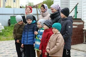 Пасхальный праздник в Никольском храме села Лямцино