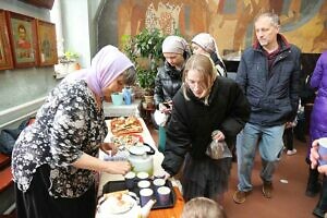 Пасхальный праздник в Никольском храме села Лямцино