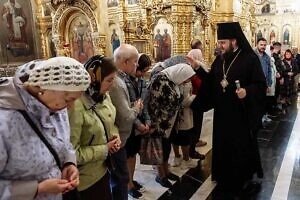 Всенощное бдение в канун Недели 3-й по Пасхе в Троицком кафедральном соборе Подольска