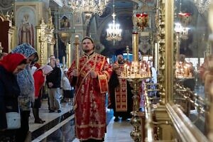 Всенощное бдение в канун Недели 3-й по Пасхе в Троицком кафедральном соборе Подольска