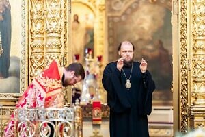 Всенощное бдение в канун воспоминания перенесения мощей святителя Николая Чудотворца из Мир Ликийских в Бар в Троицком кафедральном соборе Подольска