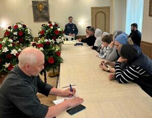 Встреча для сотрудников храма с представителем МЧС по пожарной безопасности