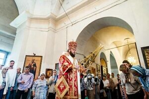 Архиерейское богослужение в храме Покрова Пресвятой Богородицы деревни Буняково г.о. Домодедово