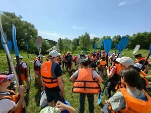 Байдарочный сплав прихожан Тихвинского храма города Ступино