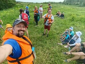 Байдарочный сплав прихожан Тихвинского храма города Ступино