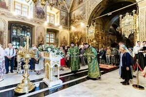 Всенощное бдение в канун праздника Пятидесятницы