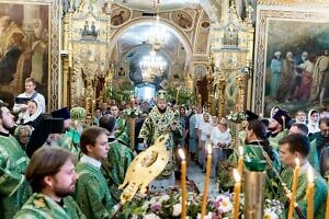 Всенощное бдение в канун праздника Пятидесятницы