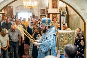 Архиерейское богослужение в Тихвинском храме села Авдотьино г.о. Ступино