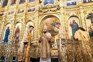 Божественная литургия в Троицком кафедральном соборе Подольска 14 07 2024