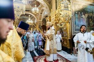 Божественная литургия в Троицком кафедральном соборе Подольска 14 07 2024