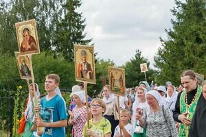 Крестный ход учащихся воскресных школ Ступинского благочиния