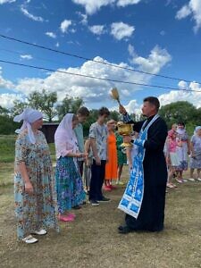 Посещение руинированного Андреевского храма села Суково г.о. Ступино древлехранителем Подольской епархии