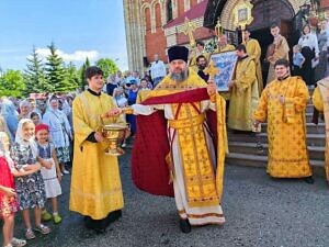 Престольный праздник в соборе Всех святых, в земле Русской просиявших города Домодедово