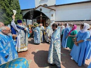 Престольный праздник в Тихвинском храме города Ступино