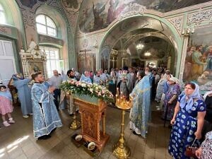 Престольный праздник в Тихвинском храме города Ступино