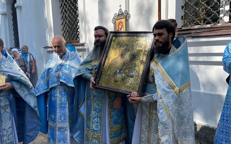 Престольный праздник в Тихвинском храме города Ступино