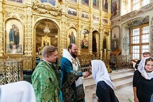 Архиерейское богослужение в день памяти преподобного Аксия Кашкаранского в Троицком кафедральном соборе Подольска