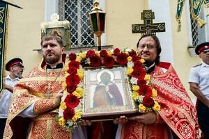 Архиерейское богослужение в Илиинском храме города Серпухова