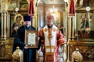 Архиерейское богослужение в Илиинском храме города Серпухова